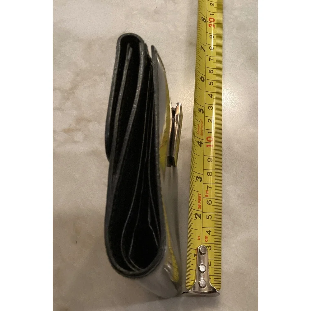 Gucci Black Leather Wallet‎ Coin Purse Card Holder Small